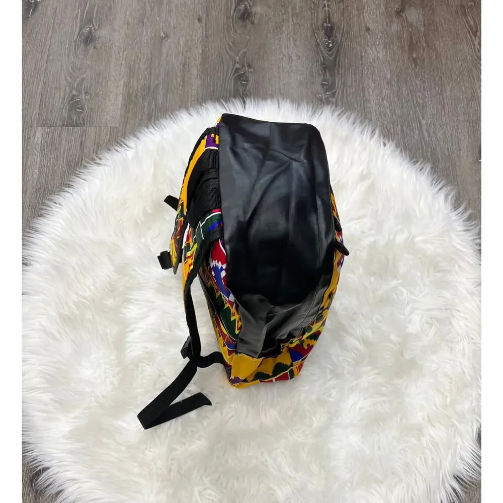 Multi-colored Kente Print Backpack -‎ Back To School Backpack NEW